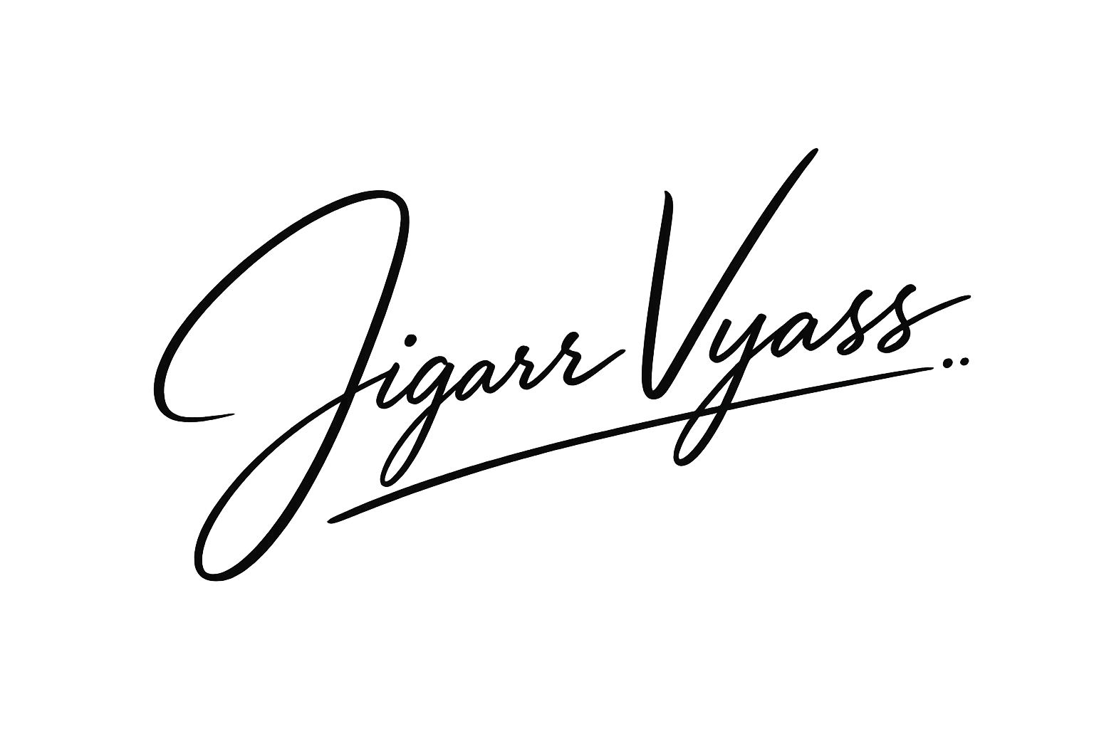Jigarr Vyass signature